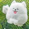 Cute Puppy Samoyed Plush Doll Stuffed Animal Dog Plush Toy Stuffed Dog Keychain Birthday Gift