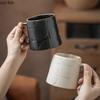 Simple Relief Texture Ceramic Mug Creative Couple's Cup Milk Cup Coffee Mug Juice Cup Water Cups Home Specialty Drinking Utensil