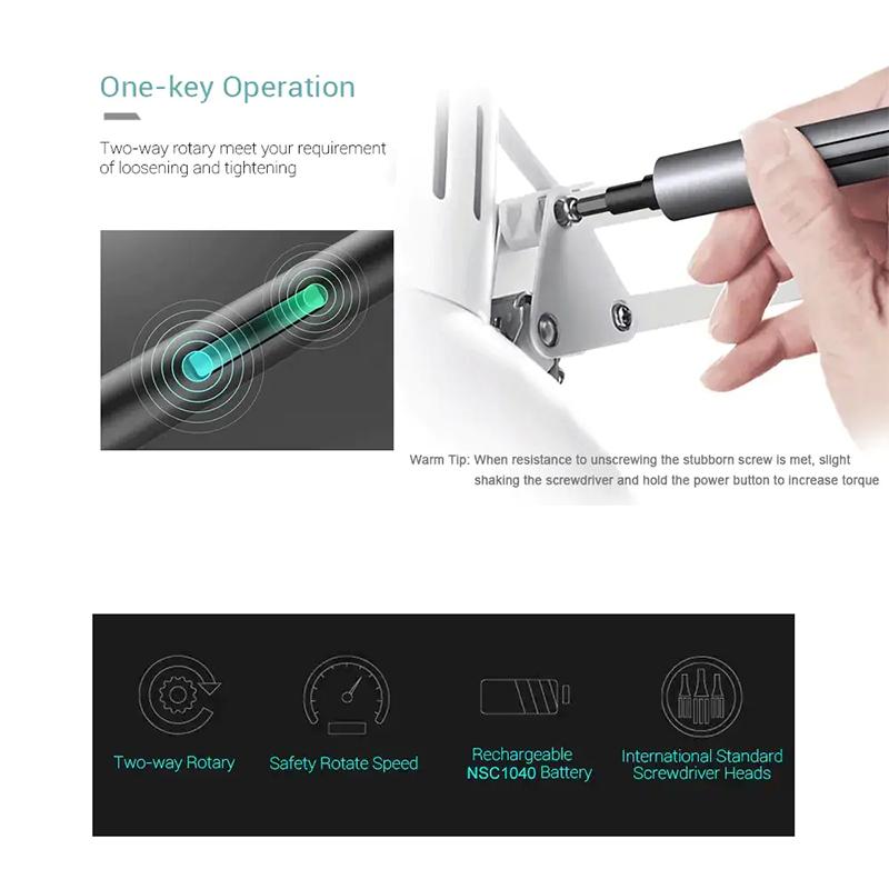 Электроотвёртка Xiaomi Wowstick 1F + 56 бит