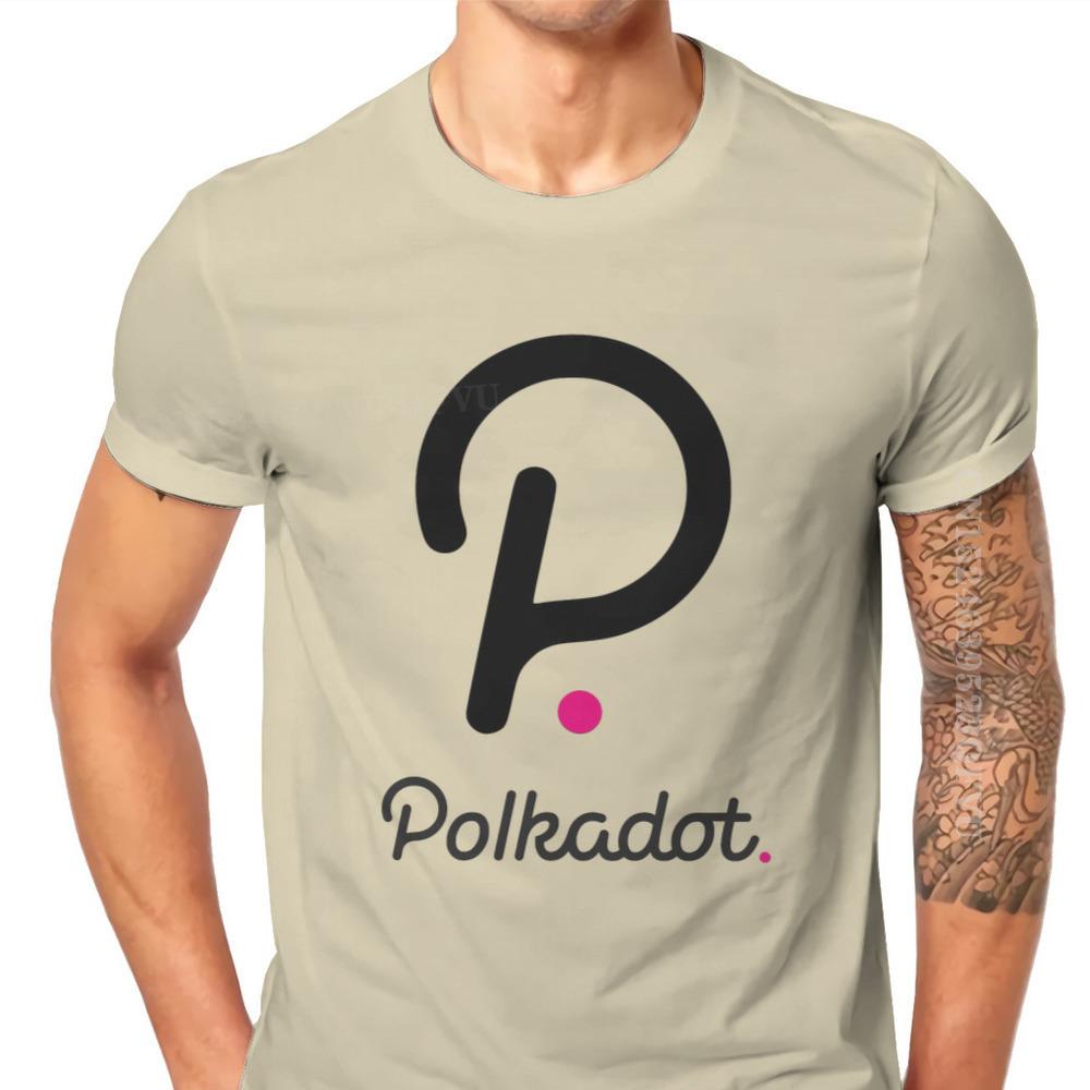 Polkadot Cryptocurrency Crypto Miner Men T Shirts Classic Graphic Big Size Vintage Tshirts Top Sell Harajuku Men Tshirt Clothing