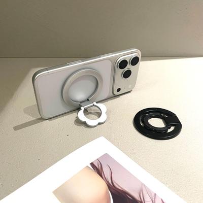 Ультратонкий Магнитный Держатель для Телефона MagSafe с Вращением на 360°, Двусторонним Кронштейном и Дизайном-Защелкой для Настольного Использования