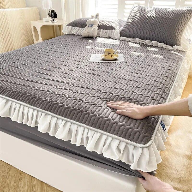 Домашний текстиль, простыня, набор наволочек, летняя крутая латексная нескользящая эластичная лента, покрывало, защитный чехол для матраса, простыня