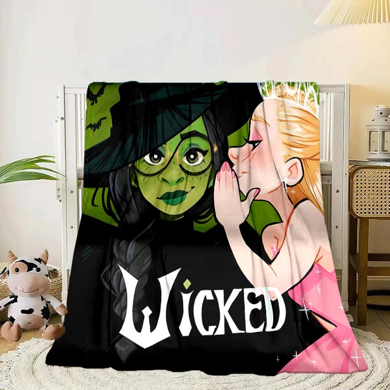 Magic witch And Friendship Blanket Flannel Blanket for bed, sofa, Camping, Hiking, Picnic Essentials, gift for family Fan gifts