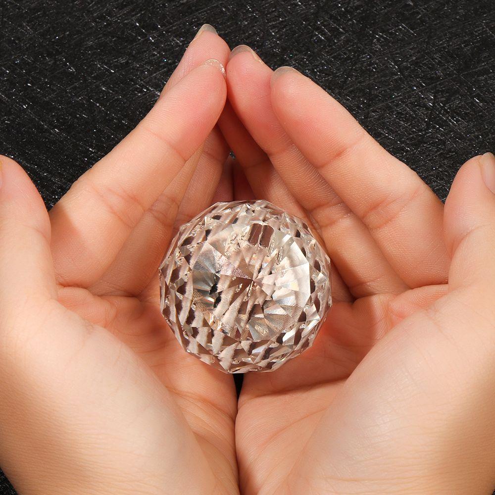 5pcs Chandelier Parts Ornament Hanging Crystal Ball Pendant Clear Faceted