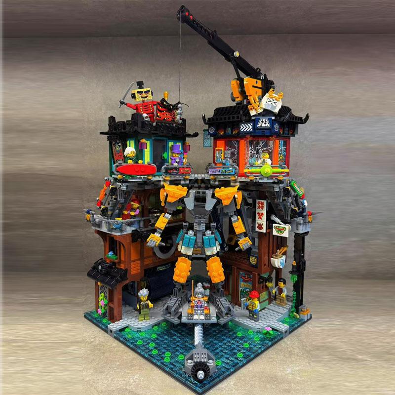 Совместимо с LEGO 71837 Ninjago Серия Ninjago Мастерская ниндзя Модель здания Строительные блоки
