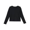 Nike Женский топ для йоги с длинным рукавом Nike Dri-FIT Черный DM7028-010