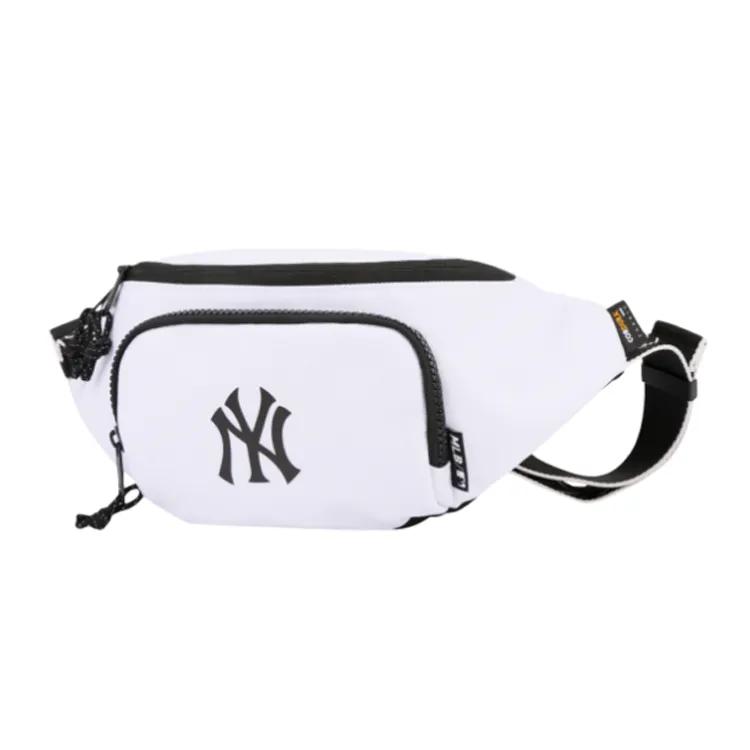 MLB New York Yankees Canvas Bag Fanny Pack Regular Unisex White (Unisex) Fanny Packs 32BGCS111 50W