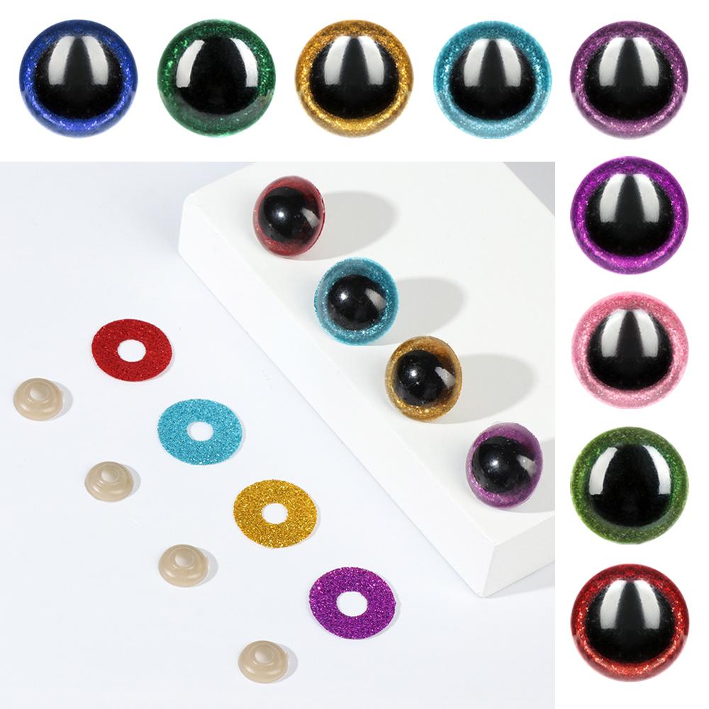 Кукольные чучела с блестками, кукольные глазные яблоки, сверкающие кукольные глаза, плюшевые игрушки, аксессуары, круглые безопасные глаза