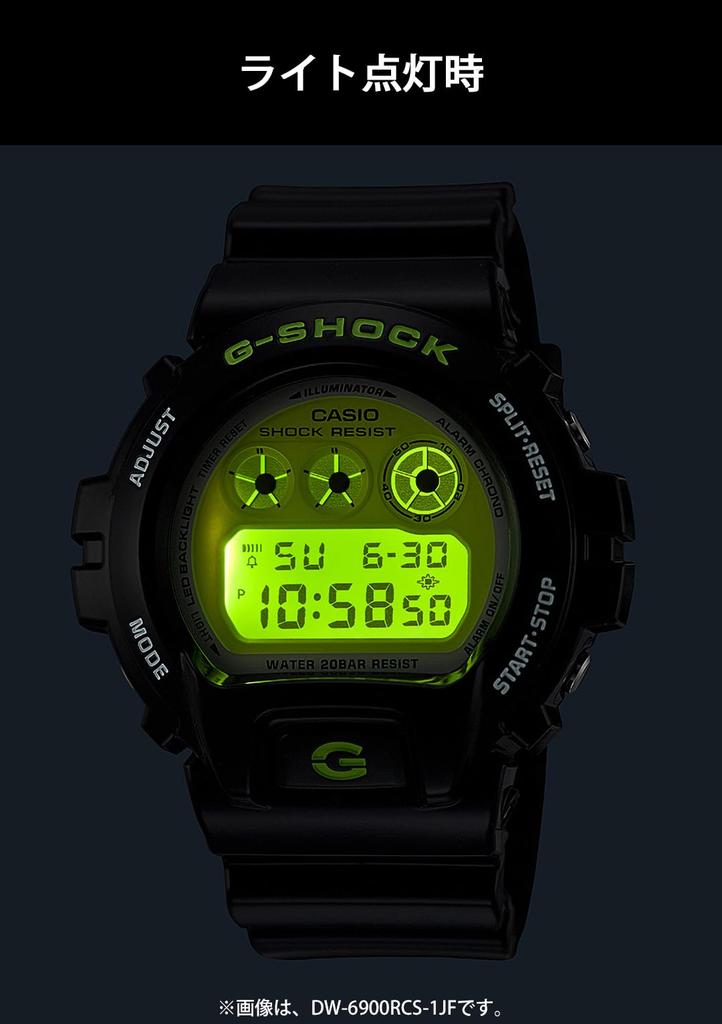 Часы Casio G-Shock, CRAZY COLORS 2024, DW-6900RCS-1JF, Мужские, Черные, Оригинальный японский продукт