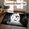 Custom Name Crystal Velvet Rug,Lady Gaga Comfortable Anti Slip Floor Mat For Room Decoration