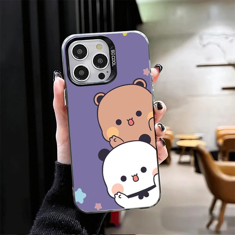 Мультяшный Милый Мягкий Чехол Bubu Dudu для iPhone 15 16 17 Pro Max 17Air 16E 14 Plus 13 12 Mini Ударопрочный Задний Корпус