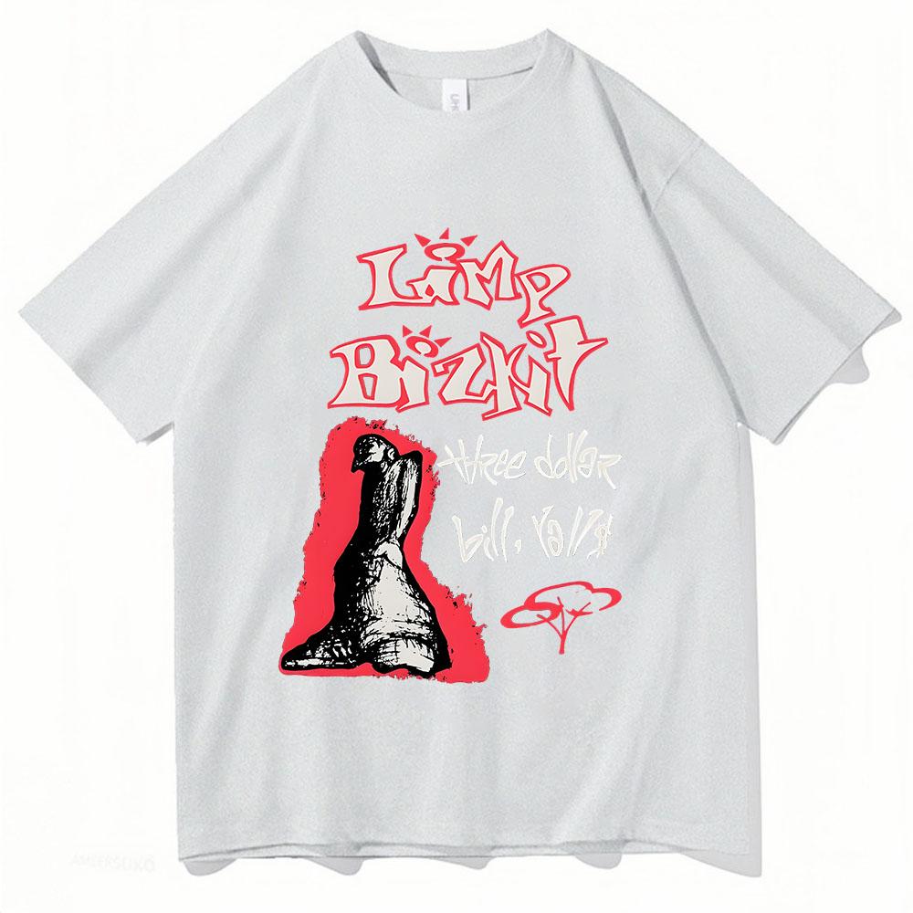Футболка с графическим принтом группы Limp Bizkit, хип-хоп, для мужчин и женщин, хлопковая, с коротким рукавом, повседневная, свободного покроя, уличные футболки, топы