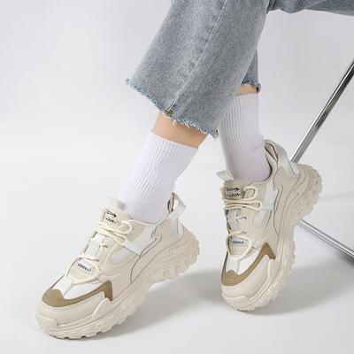 Кроссовки для активного отдыха, повседневная спортивная обувь, новые женские дышащие амортизирующие кроссовки смешанных цветов, размер 35-40, женская вулканизированная обувь 2024 г.