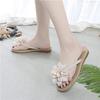 Summer Women's Flower Beach Slippers Casual Sandals Flat Flip Flops For Women Outdoor Indoor Slippers