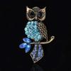 Новая Свадебная Сова Булавка Букет Винтажный Синий Свадебные Броши