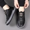 Весенняя мужская обувь из коровьей кожи, дышащая, на мягкой подошве, спортивная, модная, повседневная, кеды, мужская обувь
