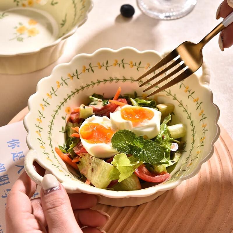 Pellson French Country Ceramic Eared Soup Bowls