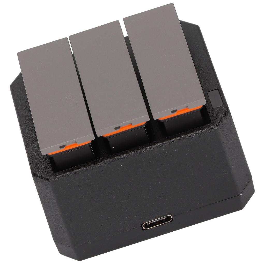 Battery Charger Kit for DJI OSMO Action Camera 3 Pack 1300mAh Batteries and 3 Channel Charger with LED Indicator