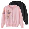 Spring and Autumn Princess Five-pointed Star Cardigan Children's Knitted Cardigan Little Girl Sweater Coat