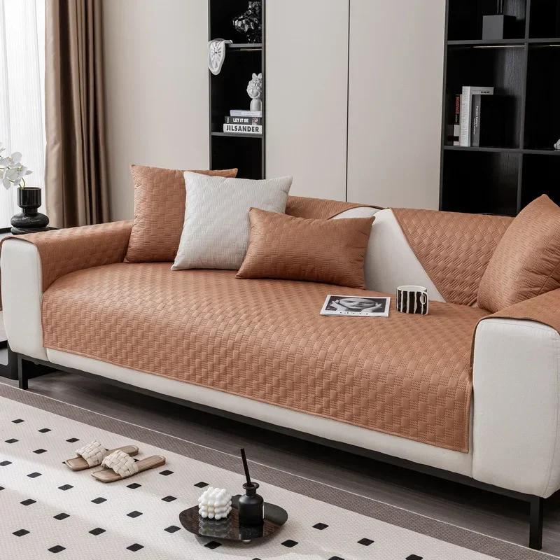 Water Repellent Sofa Cover Pets Kids Universal Sofa Towel Anti-slip Combination Couch Cushion Slipcover for Living Room 1PC