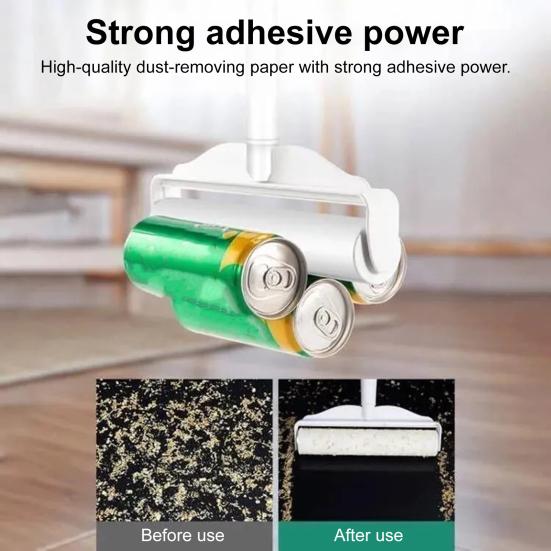 Стикер для волос с выдвижной ручкой Клейкие ролики Легкие пушистые роллы Липкие ролики Ролик для удаления ворса с дивана-кровати