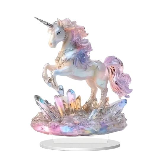 Horse Shaped Acrylic Sign 2D Flat Horse Tabletop Centerpiece for Corner Living Room Fireplace Shelf Office Home Decor