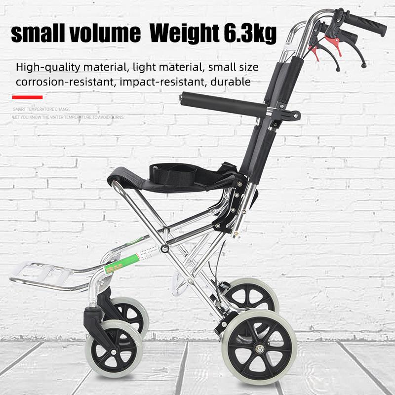 Складная инвалидная коляска для пожилых людей, скутер, портативный маленький простой складной легкий туристический самолет, доступный