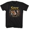 Styx Pieces Of Eight Музыкальная футболка Топы Футболки Мужская Женская Унисекс