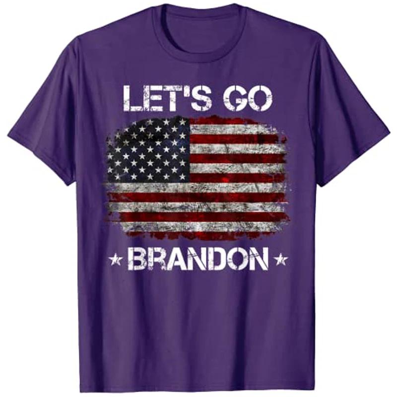 Woand Let's Go Brandon T-Shirt Pro Trump Support Tee Tops Graphic Apparel