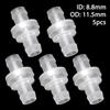 1/5Pcs Pagoda Inline One-Way Valve One Way Non-Return Fluid Stopper New Plastic Check Valve