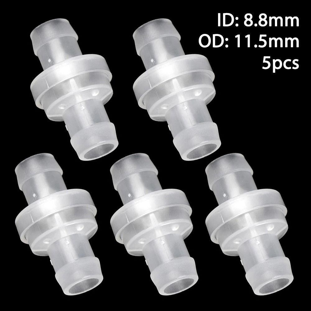 1/5Pcs Pagoda Inline One-Way Valve One Way Non-Return Fluid Stopper New Plastic Check Valve