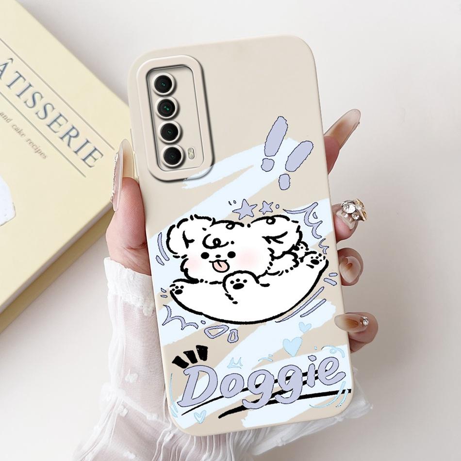 For Huawei P Smart 2021 Case Huawei Y7a PPA-LX3 PPA-LX2 PPA-LX3 Cute Panda Rabbit Soft Silicone Shockproof Phone Cases