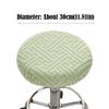 Washable Chair Seat Cover Slipcover All Inclusive Stool Seat Cushion Cover 30cm with Elastic Bands Seat Chair Slipcover