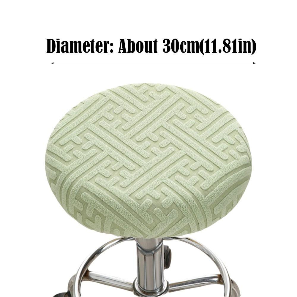 Washable Chair Seat Cover Slipcover All Inclusive Stool Seat Cushion Cover 30cm with Elastic Bands Seat Chair Slipcover