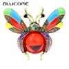 Rhinestone Bee Brooches For Women Large Enamel Vintage Fashion Insect Pin 4 Colors Available High Quality