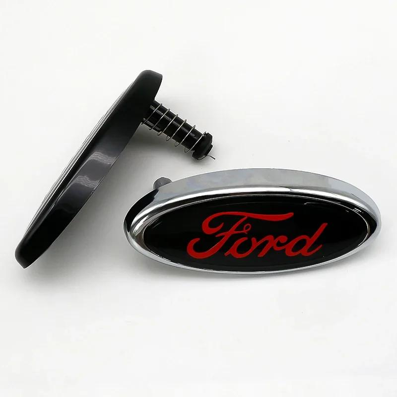 Car Sticker 2026 Ford New 2025 Hot ABS 14.5 Car Front Head Hood Bonnet Logo Rear Trunk Badge Sticker For Ford Mondeo Focus Fusio