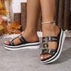Fashion New Platform Sandals Summer Wedges Fashion Shoes Women Platform Heels Sandals Luxury Summer Slides Women Luxury Women Sandals
