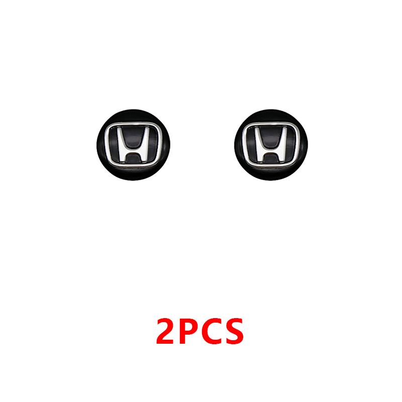 2/4/10Pcs 14mm Car Remote Key Aluminum Logo Sticker For Honda CITY CIVIC Mugen Pilot Type R Type S Insight RR Si Keychain shape SM1