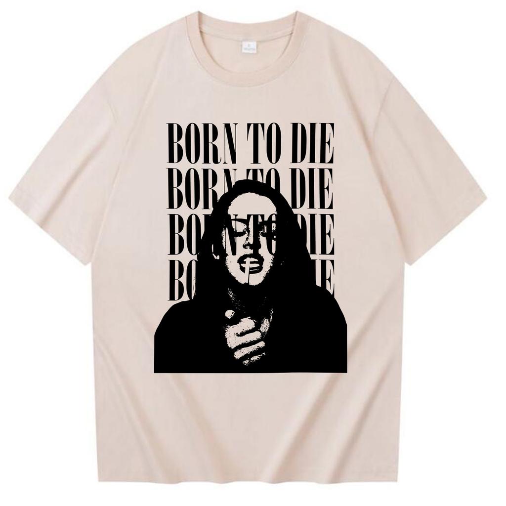 Born To Die Лана Дель Рей Футболка Унисекс Женская Харадзюку 2026 Весна Лето Новая Мода Короткий Рукав Круглый Вырез Повседневная Рубашка Унисекс Футболка