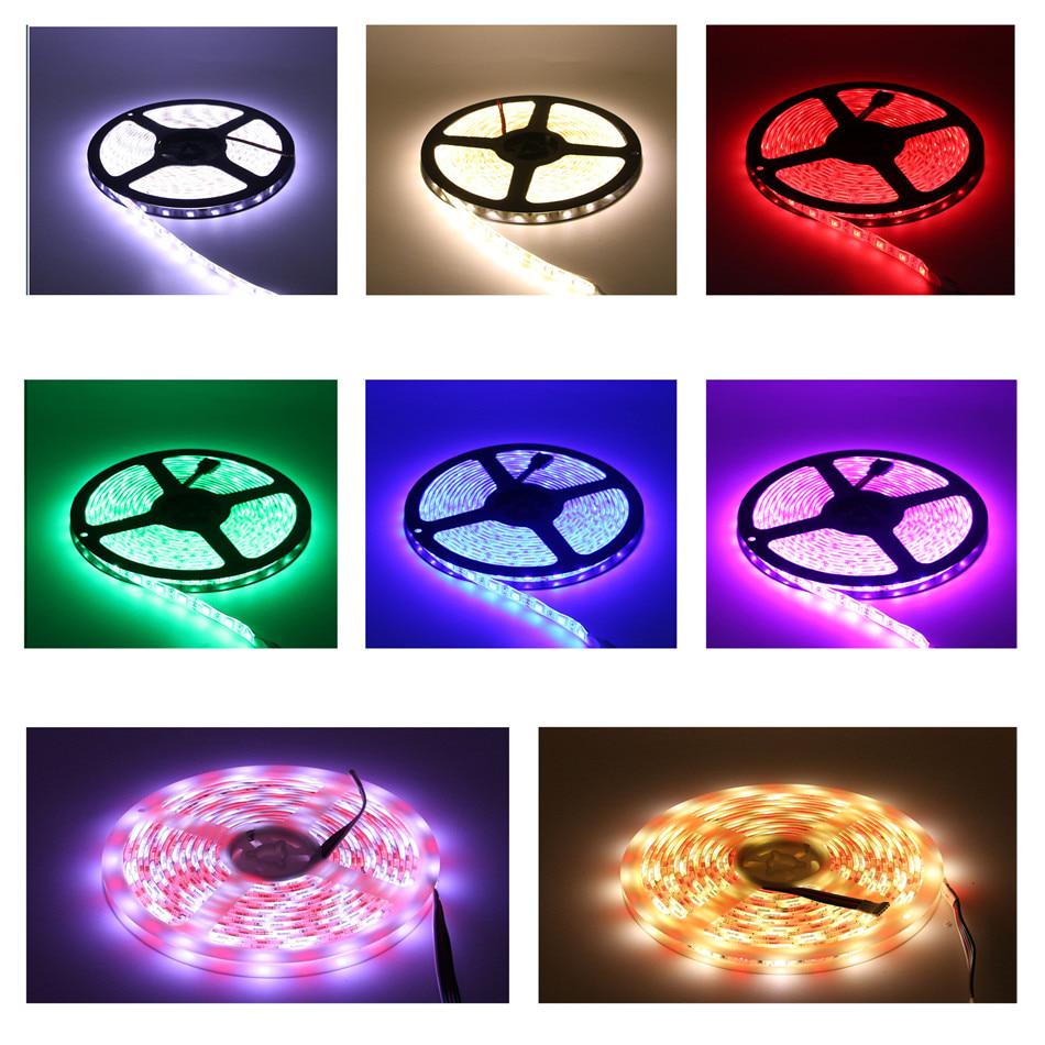 Светодиодная лента постоянного тока 24 В 5 м 5050 RGB RGBW RGBWW 60 светодиодов/м Гибкая лента Светодиодная лампа Подсветка телевизора