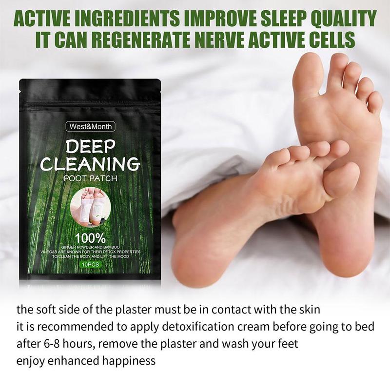 10 шт. Nuubu Detox пластыри для ног, глубоко очищающие подушечки для ног, естественная детоксикация токсинов в организме, похудение ног, улучшение сна, Прямая поставка B6P0
