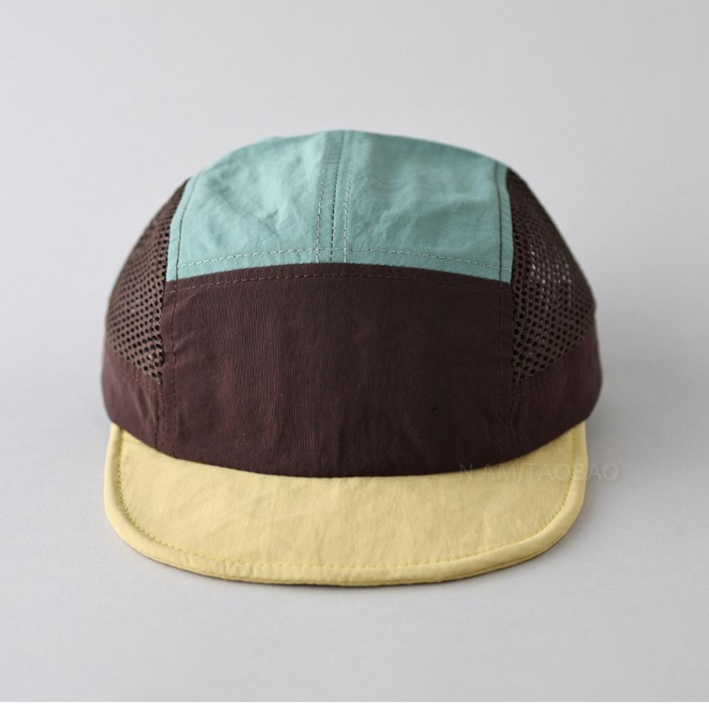 Бейсболка в стиле ретро с сеткой, 5-панельная кепка с защитой от ультрафиолета, универсальная кепка с солнцезащитным козырьком унисекс