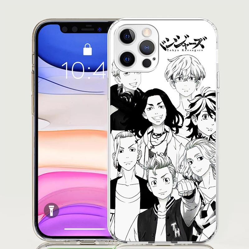 Токио Мстители Черный Аниме Чехол для Телефона Для iPhone 17 Air 16 15 Plus 11 14 Pro Max 13 Mini 12 7 8 + SE Узор Арт Индивидуальный Cov