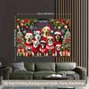 2D Christmas Ugly Sweater Dogs Backdrop Banner for Winter Holiday Supplies