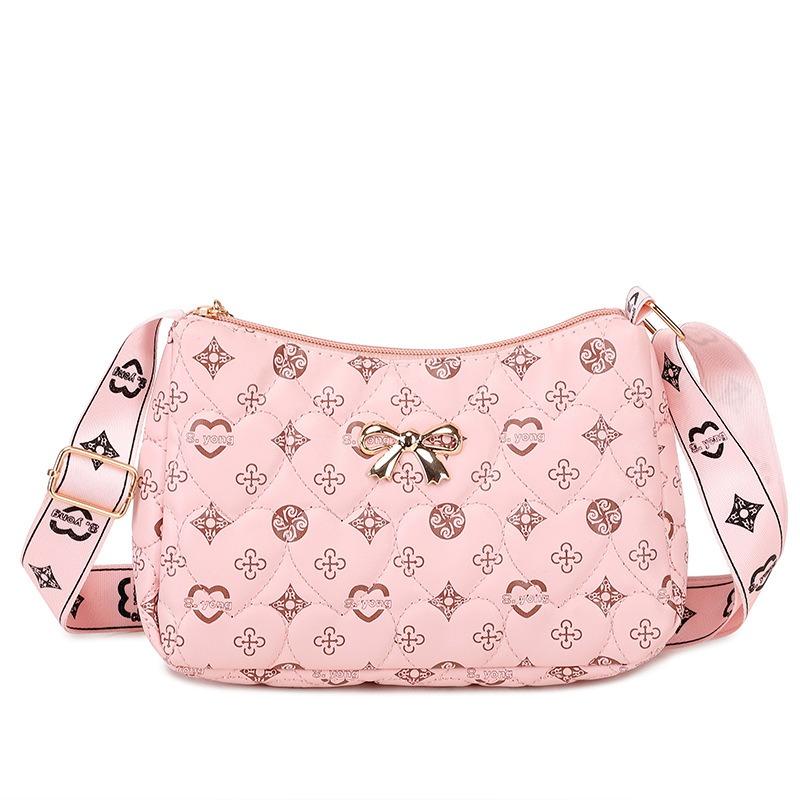 Роскошная летняя женская сумка через плечо с принтом и тесьмой