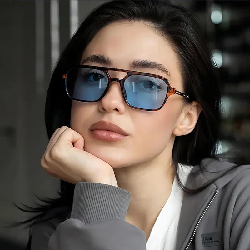 New Vintage Metal Square Sunglasses For Women Men Brand Black Rectangle Cool Sunglasses Polygon Sun Glasses For Male Female