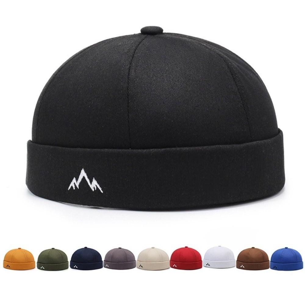 Solid Color Brimless Hat Breathable Hip Hop Hats Fashion Landlord Hat  Unisex