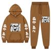 Men's Casual Jogger Sets Fashion Anime My Hero Academia Katsuki Bakugo Printing  Sweatshirt Unisex Long Sleeve Hoodie+Pants 2022