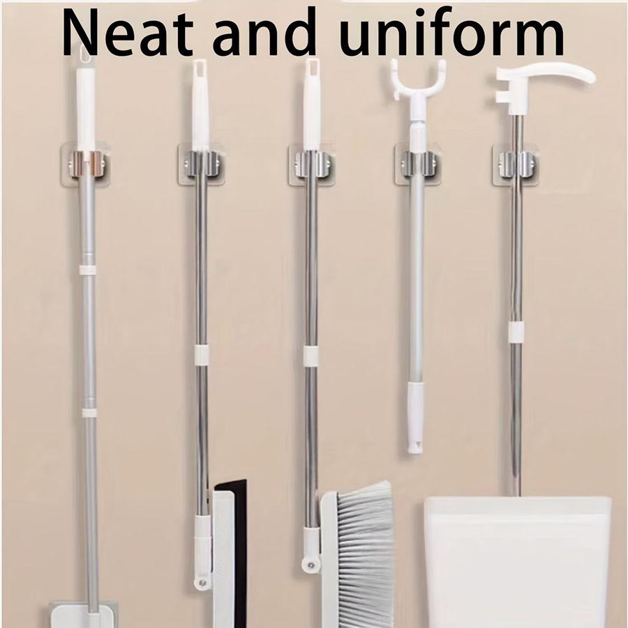 1/3 шт. Зажим для швабры Настенное хранение Органайзер для швабры Держатель Вешалка Стеллаж для хранения Бесшовный зажим для швабры Крючок Бытовые настенные вешалки