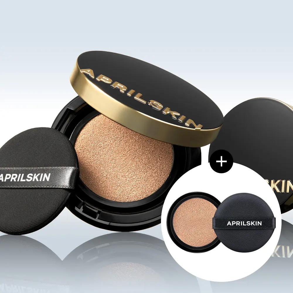 APRILSKIN Magic Snow Cushion Moisture Full Cover Set (Main + Refill)